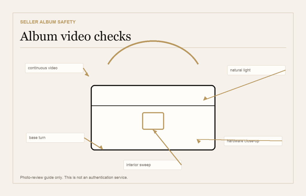 Seller Album Video Review Checklist: What a Bag Video Should Show Before You Decide